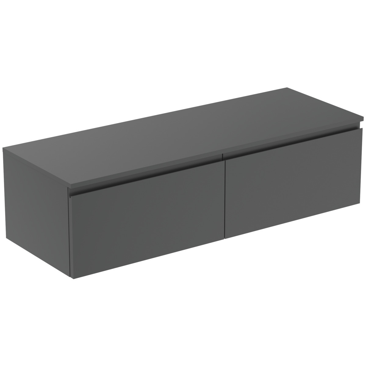 Ideal Standard Finesse - Mobiletto Da Lavabo, 140x51x38 Cm, 2 Cassetti, Antracite Opaco E3432y2