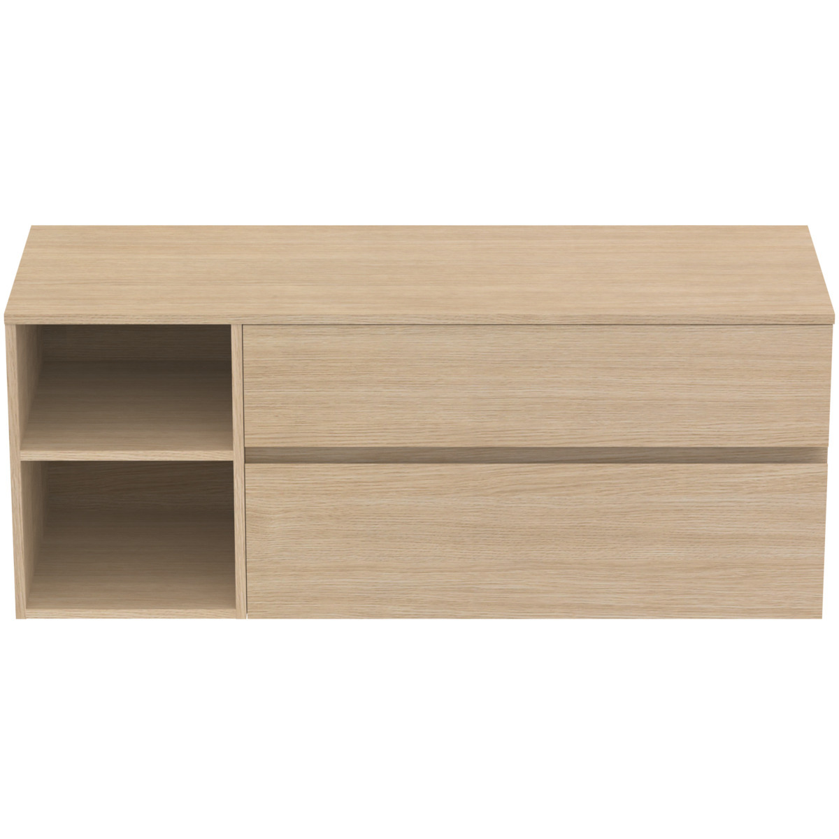 Ideal Standard Finesse - Mobiletto Da Lavabo, 140x51x56 Cm, 2 Cassetti, Rovere Bianco E3439us