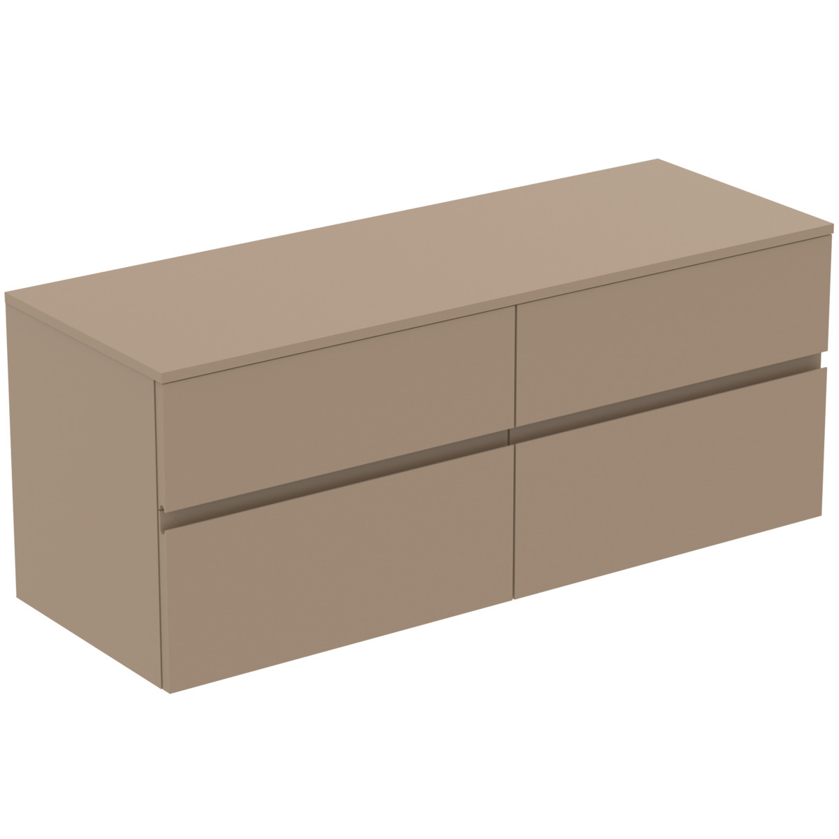 Ideal Standard Finesse - Mobiletto Da Lavabo, 140x51x56 Cm, 4 Cassetti, Matt Greige E3441up Ideal Standard Finesse - Mobiletto Da Lavabo, 140x51x56 Cm, 4 Cassetti, Matt Greige E3441up