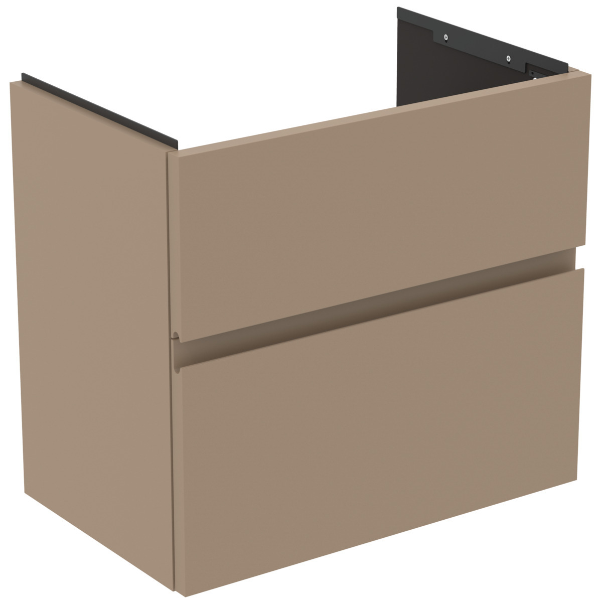 Ideal Standard Finesse - Mobiletto Da Lavabo, 60x38x55 Cm, 2 Cassetti, Matt Greige E3379up