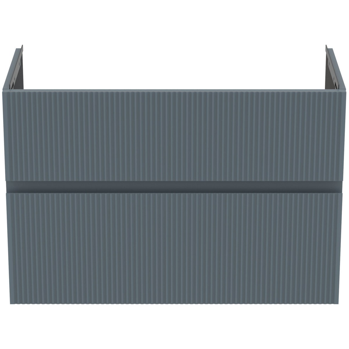 Ideal Standard Finesse - Mobiletto Da Lavabo, 80x38x55, 2 Cassetti, Ribbed Matt Ashblue E3380uq