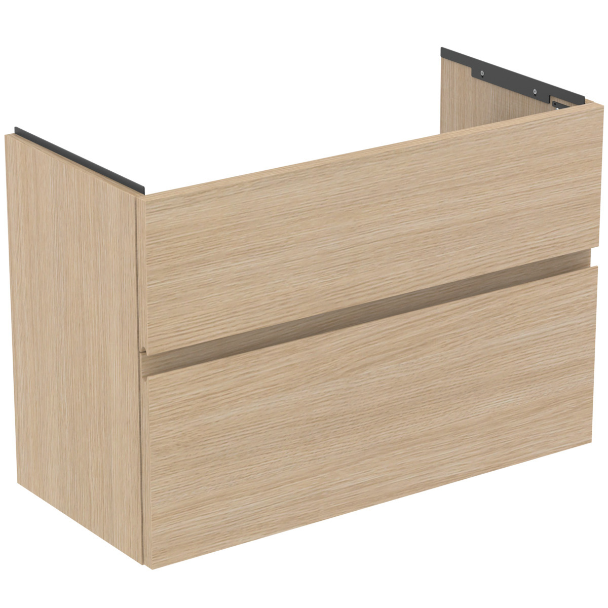 Ideal Standard Finesse - Mobiletto Da Lavabo, 80x38x55 Cm, 2 Cassetti, Rovere Bianco E3380us