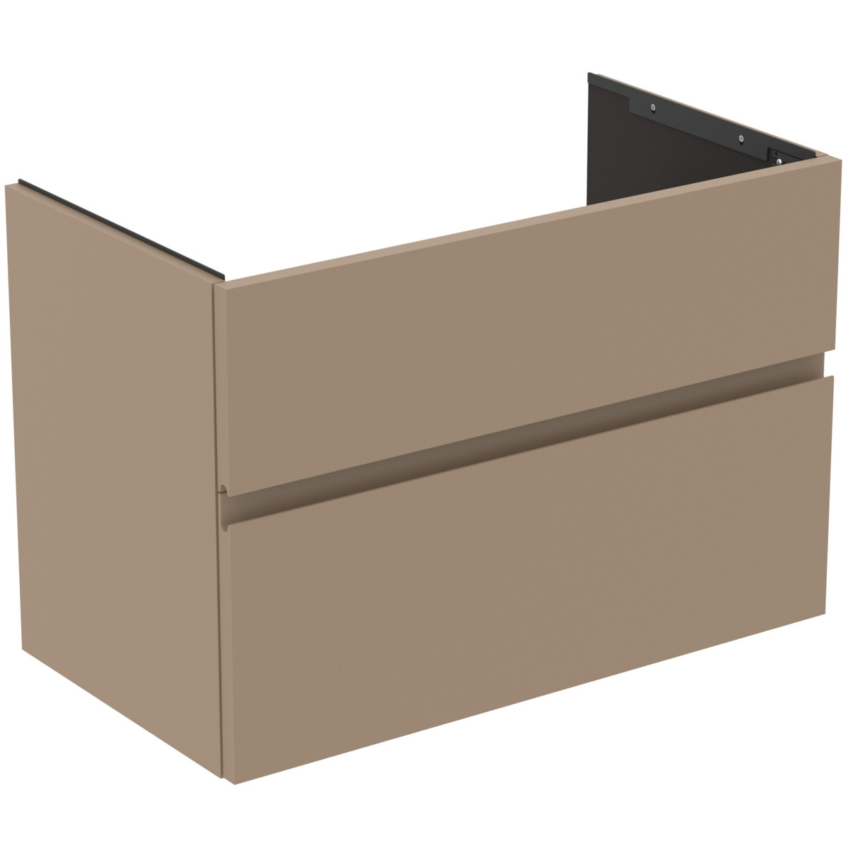 Ideal Standard Finesse - Mobiletto Da Lavabo, 80x44x55 Cm, 2 Cassetti, Matt Greige E3387up
