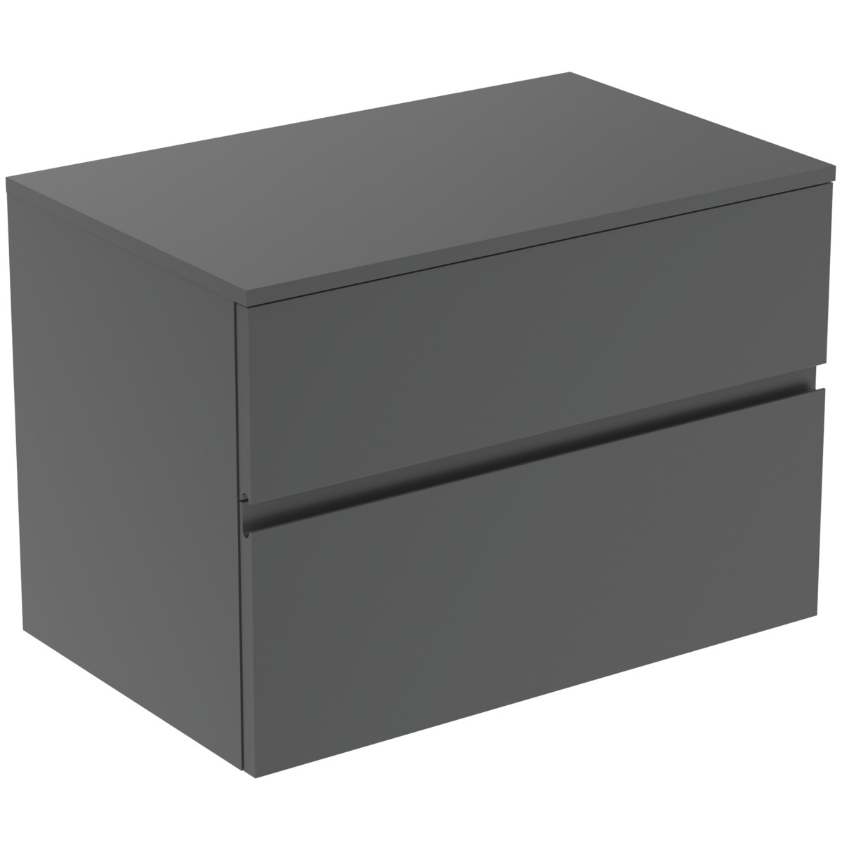 Ideal Standard Finesse - Mobiletto Da Lavabo, 80x51x56 Cm, 2 Cassetti, Antracite Opaco E3434y2