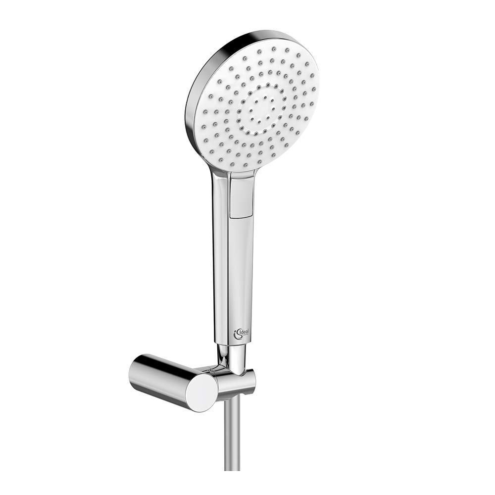 Ideal Standard - Idealrain Evo - Sistema Doccia Circle 110, Flessibile Con Supporto, 3 Getti, Cromato B2404aa