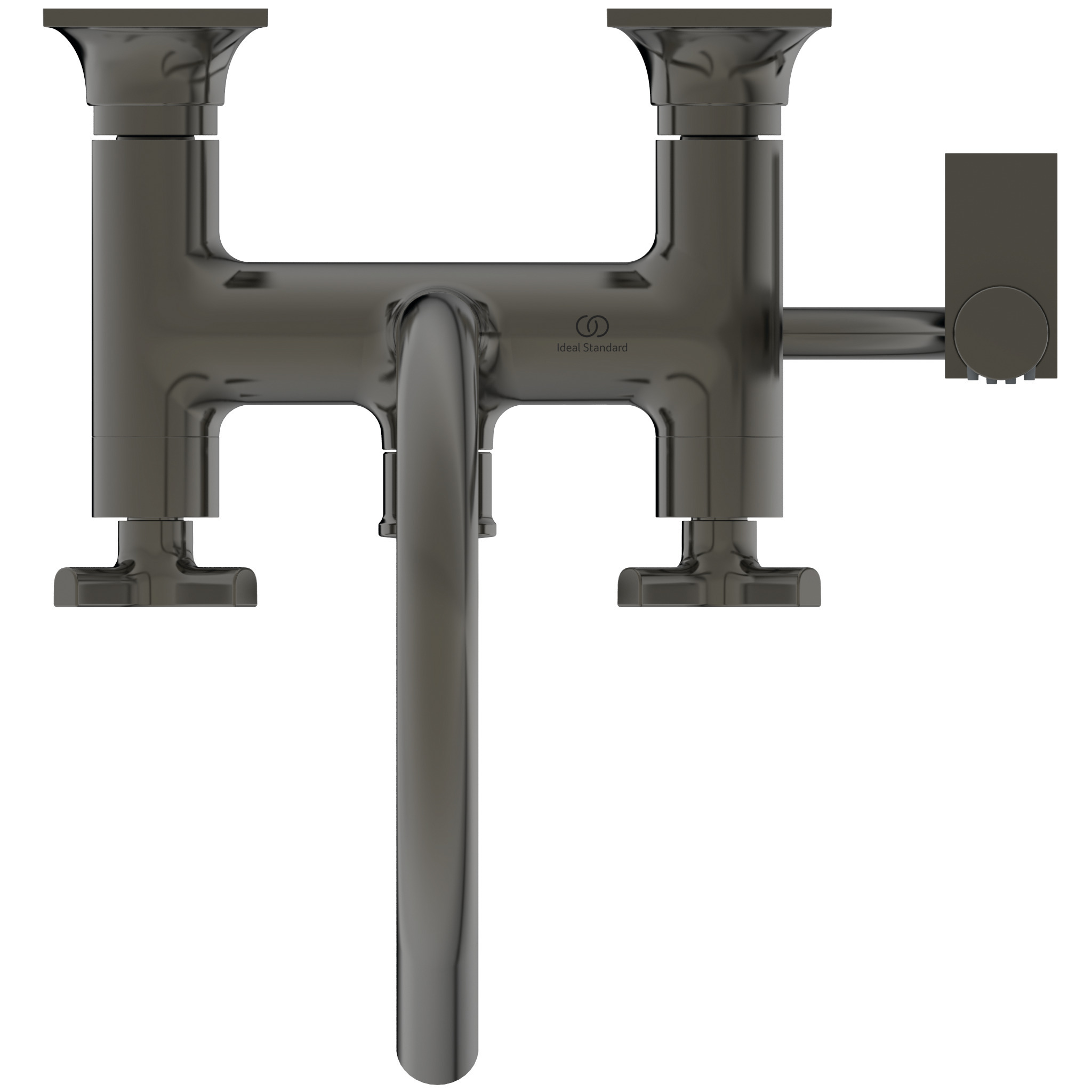 Ideal Standard Miscelatore Vasca Esterno Joy Neo Sporg.190mm C.doccetta Stick Maniglie A Croce Magnetic Grey, Bd162a5
