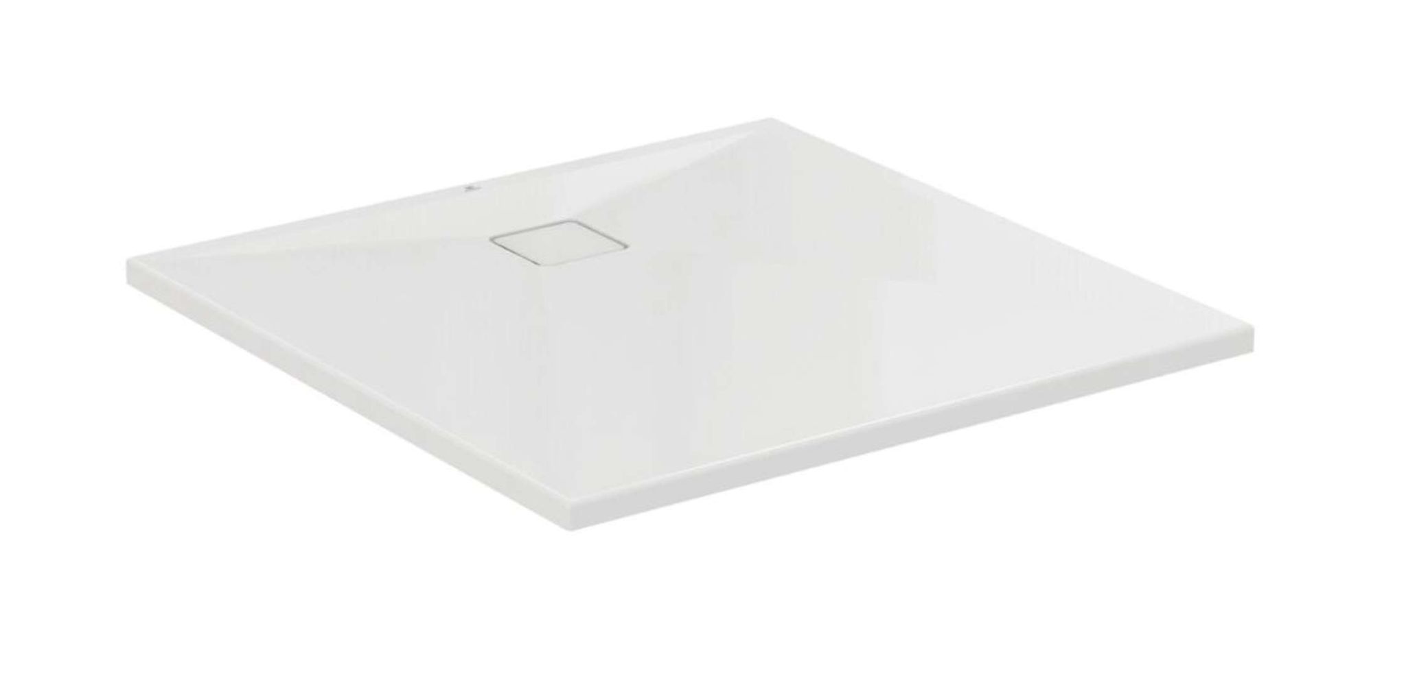 Ideal Standard Ultra Flat Evo - Piatto Doccia 100x100 Cm, Anti-slip, Bianco Lucido T542401