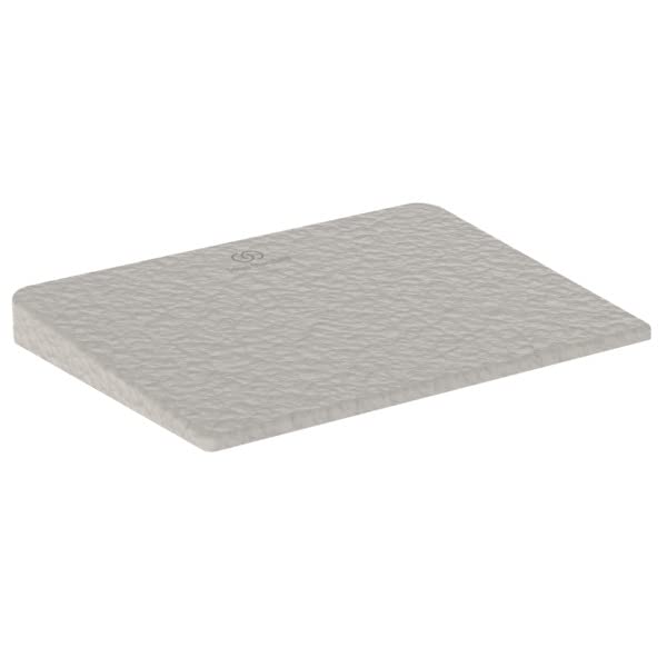 Ideal Standard - Ultra Flat S I.life, Copripiletta In Finitura Per Piatto Doccia, Tappo Scarico Doccia Originale, Grigio Cemento