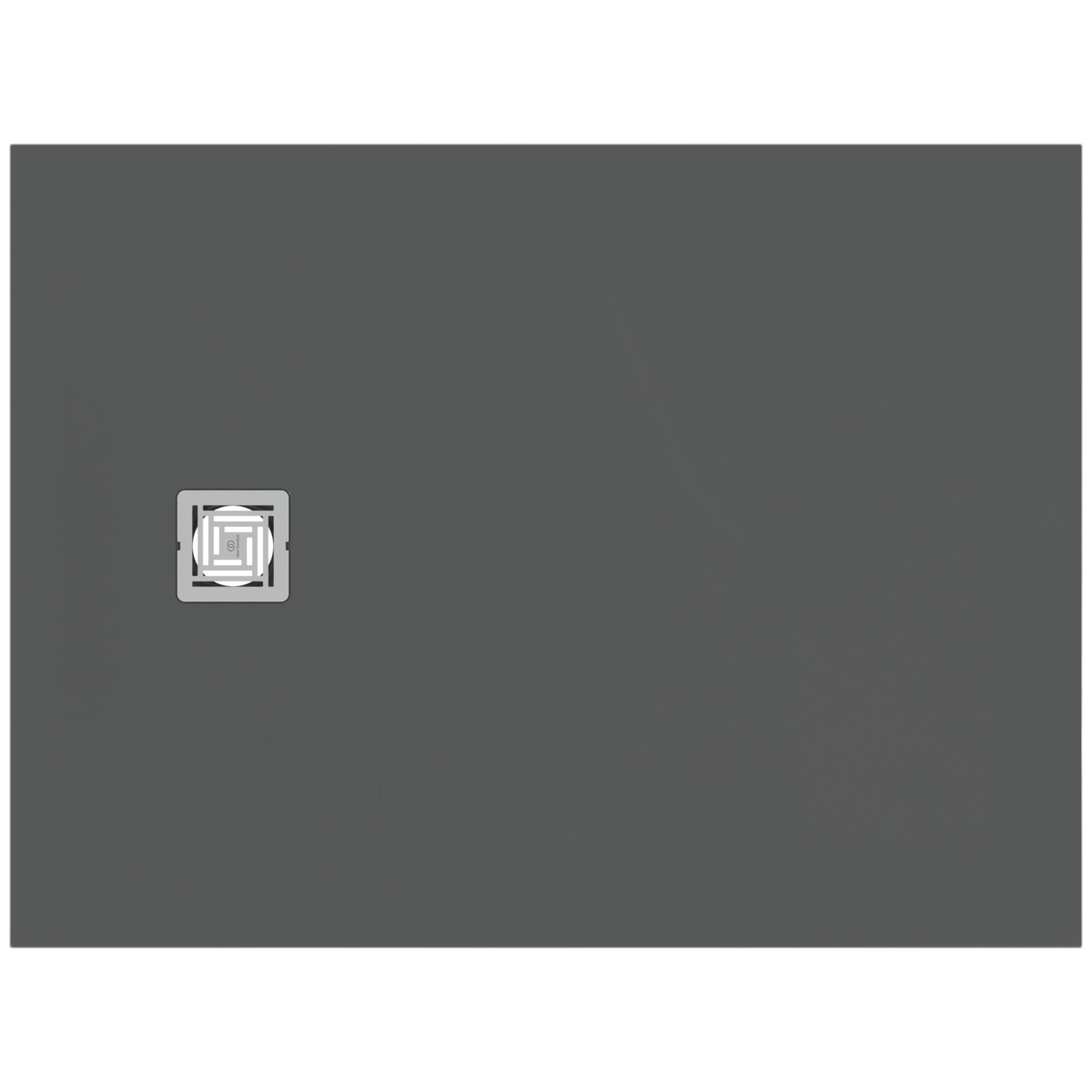 Ideal Standard Ultra Flat S + - Piatto Doccia 120x90 Cm, Anti-slip, Grigio T5595fs