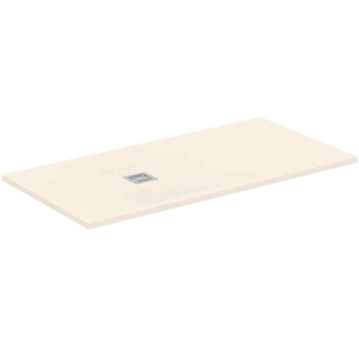 Ideal Standard - Ultra Flat S+, Piatto Doccia Rettangolare Ultrasottile In Resina Effetto Pietra, 160x80cm, Ideal Solid, Scarico Lato Corto, Sabbia Ideal Standard - Ultra Flat S+, Piatto Doccia Rettangolare Ultrasottile In Resina Effetto Pietra, 160x80cm, Ideal Solid, Scarico Lato Corto, Sabbia