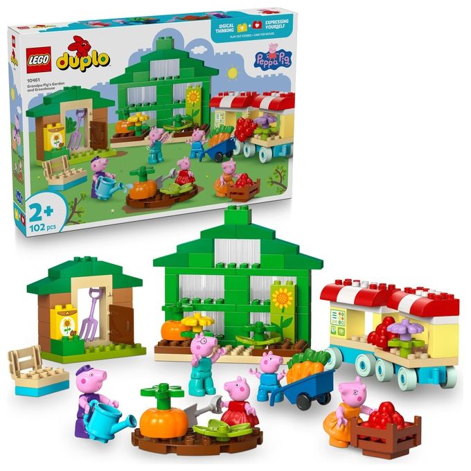 Il giardino e la serra di Nonno Pig ( 102 pz ) DUPLO PEPPA PIG 24m+ 10461