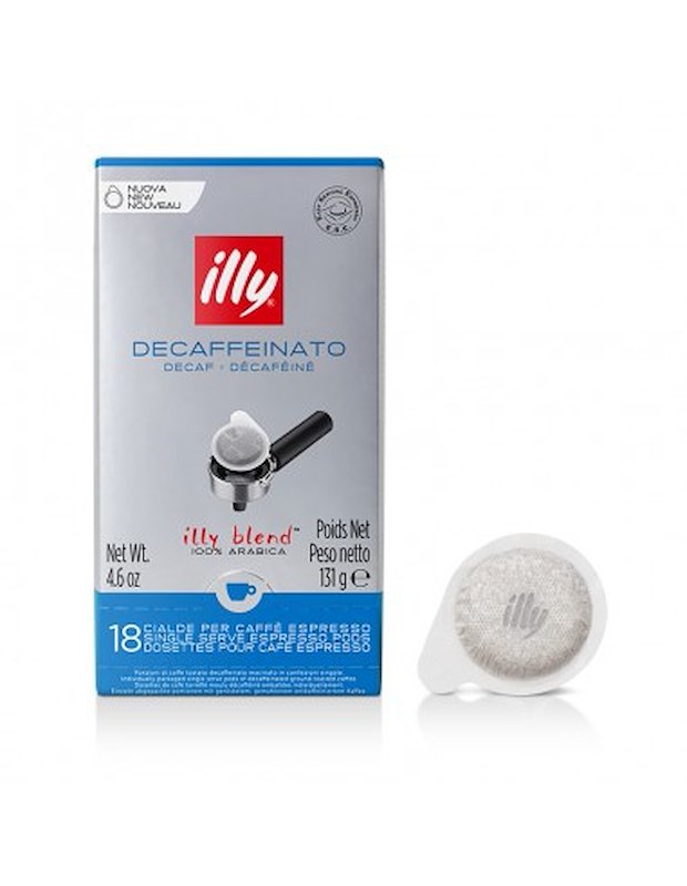 Illy - 18 Cialde Caffè Monodose E.s.e. Decaffeinato