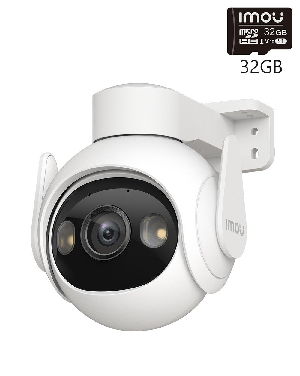 IMOU Cruiser 2 All'aperto PTZ WiFi Telecamera di sicurezza Veicolo Rilevamento umano Impermeabile, 5MP 3K / + scheda di memoria da 32 GB