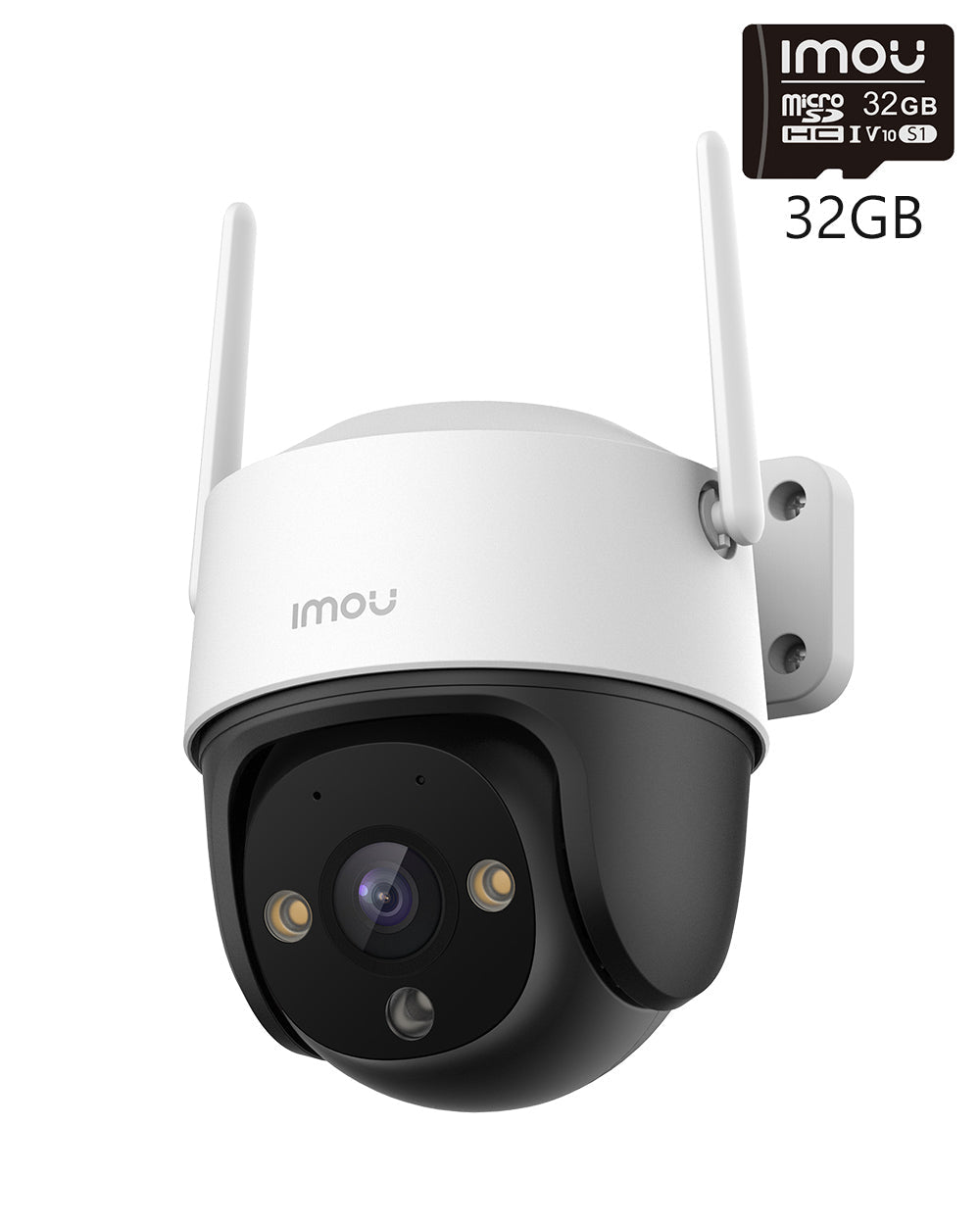 IMOU Cruiser SE + Telecamera di sicurezza WiFi PTZ per esterni impermeabile, 2K 3MP / + scheda di memoria da 32 GB