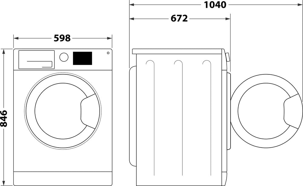 Indesit C YD 94D WW IT, Capacità 9kg, classe C, colore White, Dispay digitale, QuickDry