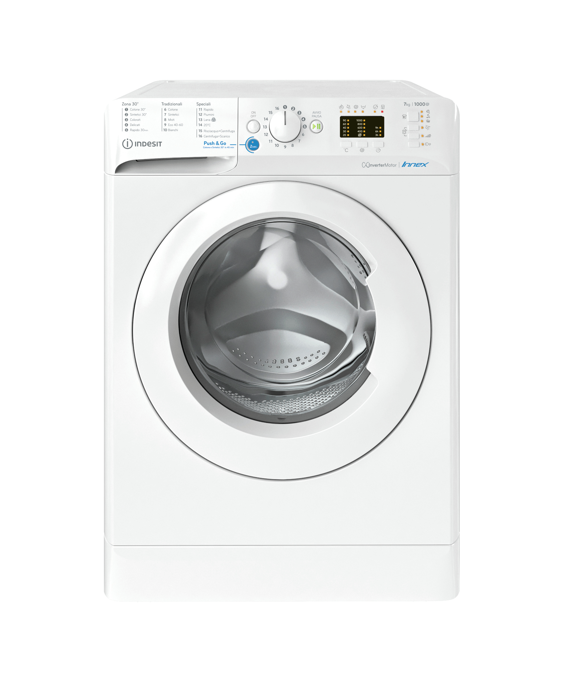 Indesit Innex Lavatrice a libera installazione BWA 71083X W IT - BWA 71083X W IT Indesit Innex Lavatrice a libera installazione BWA 71083X W IT - BWA 71083X W IT