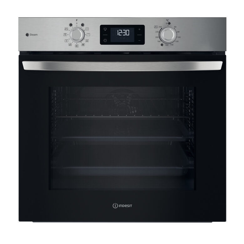 INDESIT IO 258HS X FORNO INCASSO Capacità 71 l, dimensoni: L 59,5 cm - A P 55,1 cm, nero, classe A+