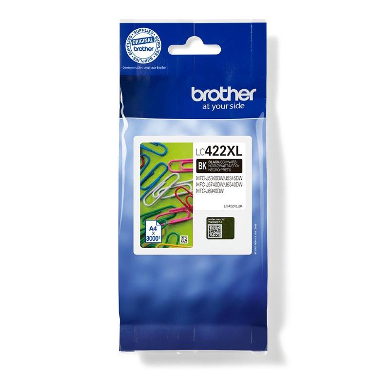 Ink brother lc422xlbk nero 3.000pg mfcj5340/5740dw mfcj6540/6940dw Ink brother lc422xlbk nero 3.000pg mfcj5340/5740dw mfcj6540/6940dw
