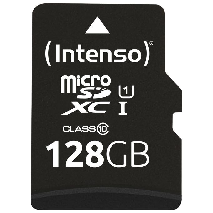 Intenso 3423491 Premium Scheda microSDXC 128 GB Class 10 UHS-I U1 con Adattatore SD colore Nero