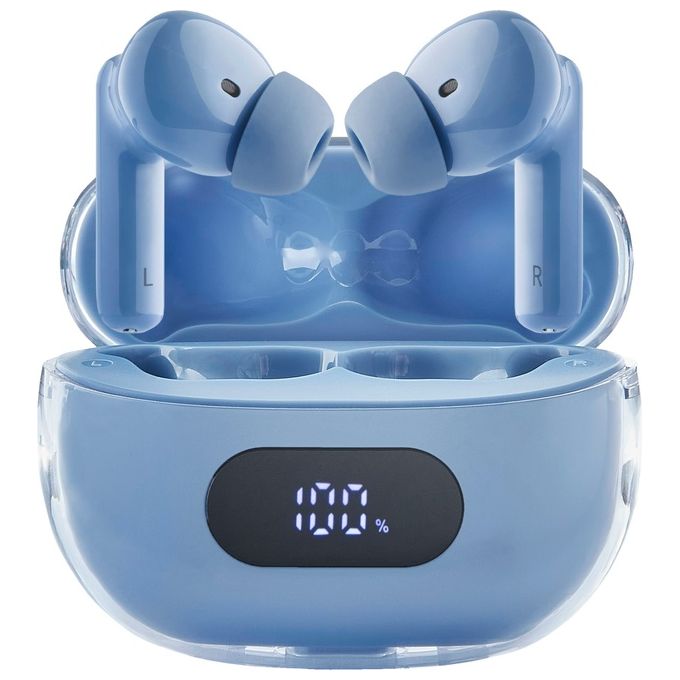 Intenso 3720315 Buds Plus Auricolari TWS True Wireless ANC ENC Bluetooth 5.4 Driver 13mm Autonomia 25h colore Blu Intenso 3720315 Buds Plus Auricolari TWS True Wireless ANC ENC Bluetooth 5.4 Driver 13mm Autonomia 25h colore Blu