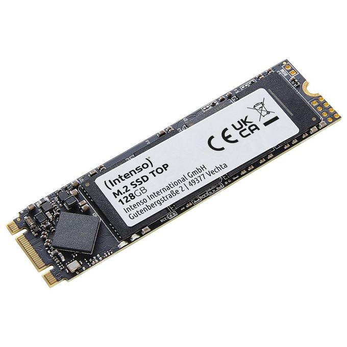 Intenso 3832430 Top Performance SSD Interno M.2 2280 128 GB SATA III fino a 520 MB-s lettura fino a 500 MB-s scrittura colore Nero Intenso 3832430 Top Performance SSD Interno M.2 2280 128 GB SATA III fino a 520 MB-s lettura fino a 500 MB-s scrittura colore Nero