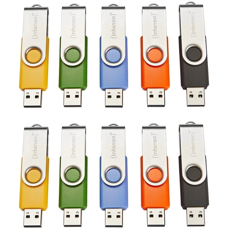 Intenso basic line, 16 gb, usb typ-a, 2.0, drehring, 13 g, s
