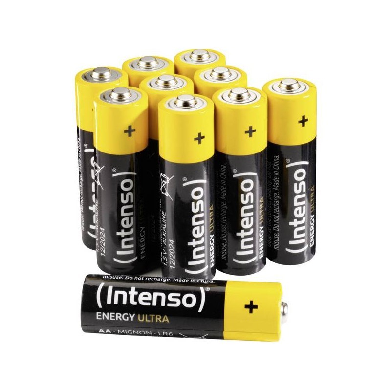 Intenso Batterie Alcaline Energy Ultra Aa Lr6 10Pcs Shrinked Pack