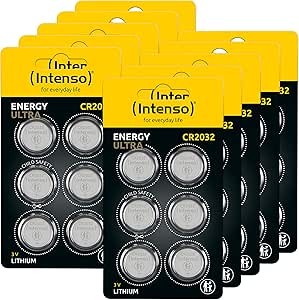 Intenso Batterie Cr 2032 Pack 60 Pz (10 X 6Pz) Shipping Friendly Packaging