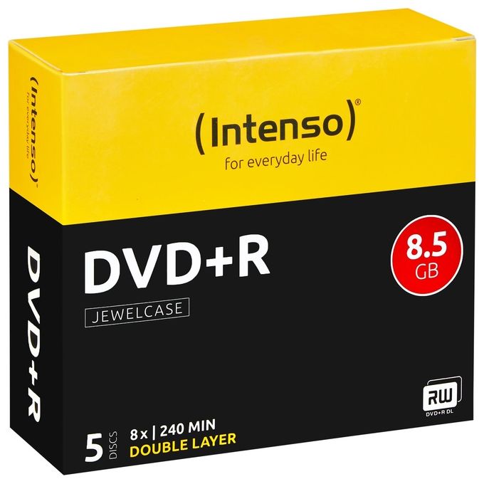 Intenso Dvd+r 8,5gb 5pcs Jewelcase Double Layer Intenso Dvd+r 8,5gb 5pcs Jewelcase Double Layer