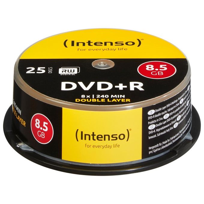 Intenso DvdR 8.5Gb 8x Spindle 25 Pezzi