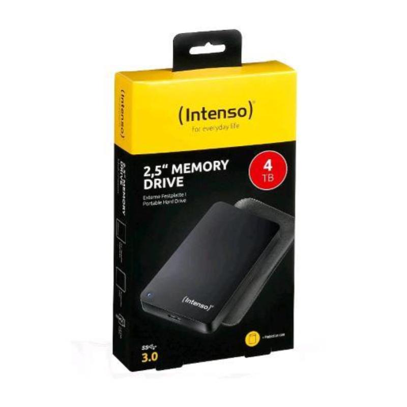 Intenso hdd esterno portatile 4.000gb 2.5 usb con custodia nero