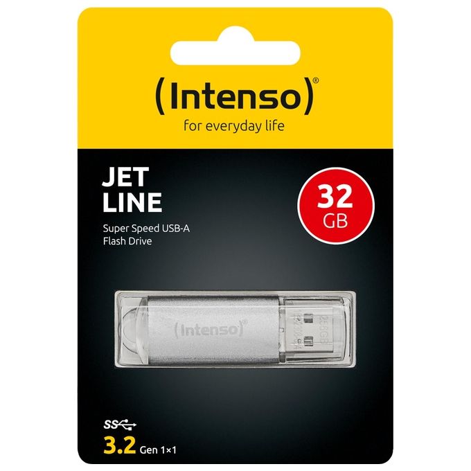 Intenso Memory Drive Flash Usb3.2 32Gb Usb Tipo a 3.2 Gen 1 Argento Intenso Memory Drive Flash Usb3.2 32Gb Usb Tipo a 3.2 Gen 1 Argento