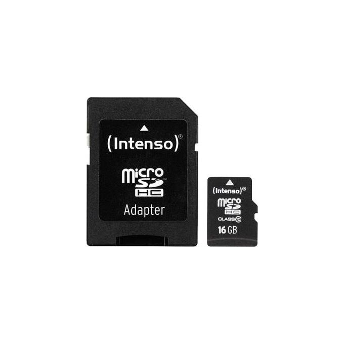 Intenso Scheda di Memoria microSD 16Gb Classe 10 Intenso Scheda di Memoria microSD 16Gb Classe 10