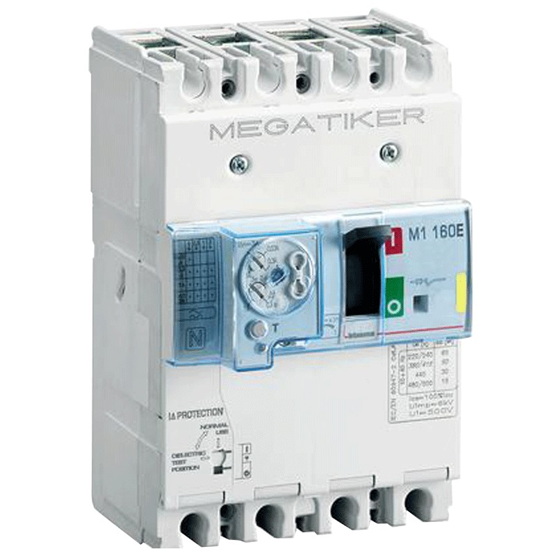 Interruttore Bticino Scatolato Magnetotermico Differenziale 125a T714e125db