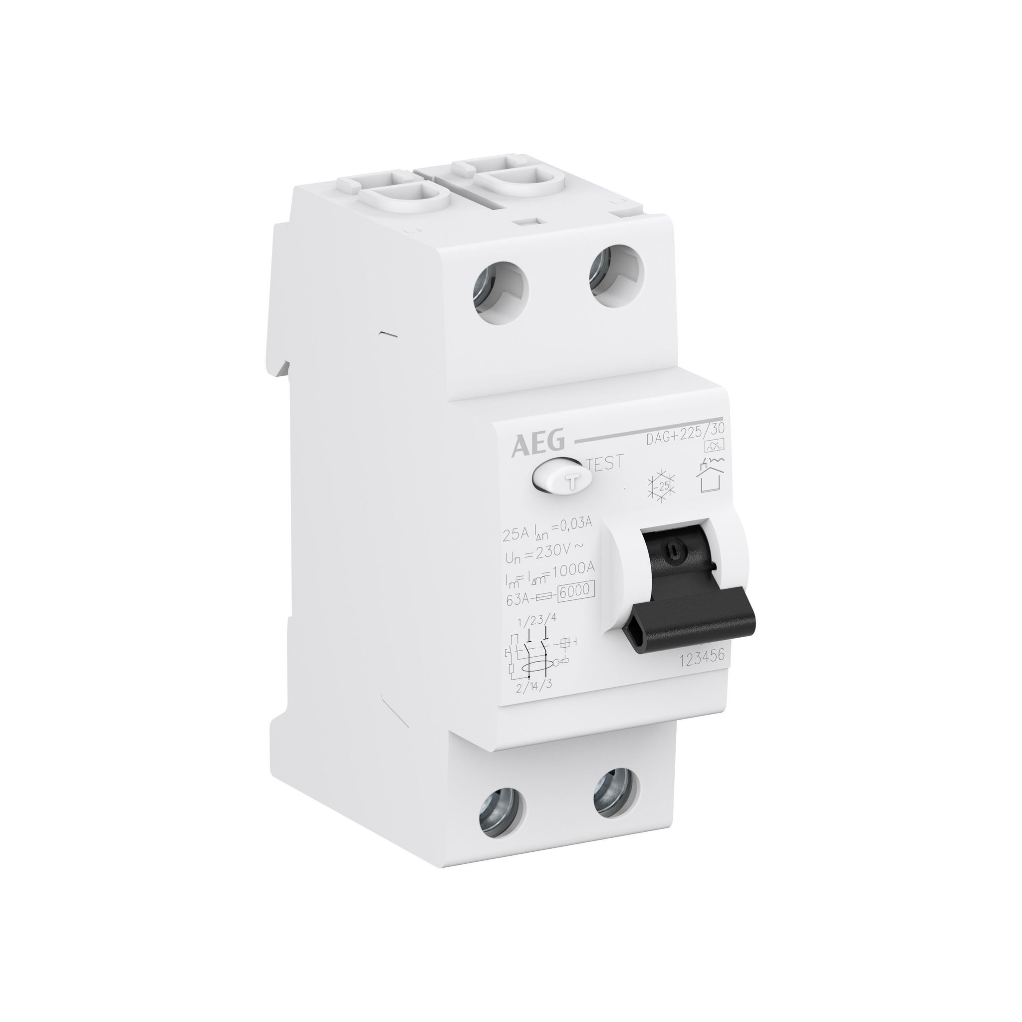Interruttore Differenziale Puro 2p 40a 30ma Ac 230 400v 2 Moduli Aeg Dcg240 30 Interruttore Differenziale Puro 2p 40a 30ma Ac 230 400v 2 Moduli Aeg Dcg240 30