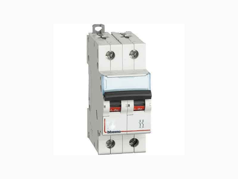 Interruttore Magnetotermico 2p Curvac 20a 10ka Btdin100 ( Bticino Cod. Fh82c20 )