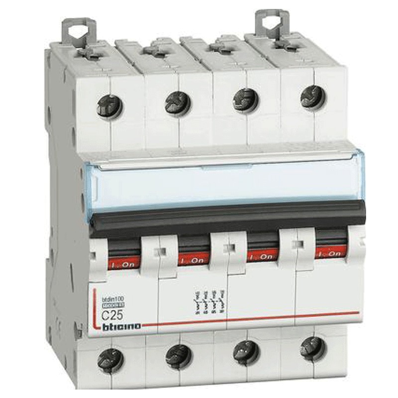 Interruttore Magnetotermico 4p Curvac 25a 10ka Btdin100 ( Bticino Cod. Fh84c25 ) Interruttore Magnetotermico 4p Curvac 25a 10ka Btdin100 ( Bticino Cod. Fh84c25 )