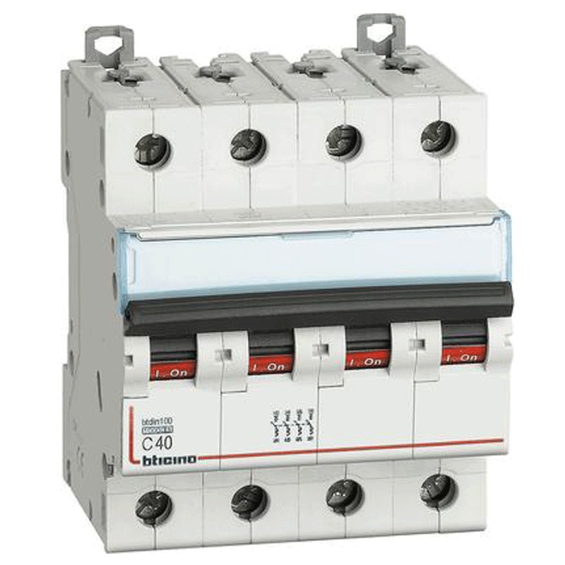 Interruttore Magnetotermico 4p Curvac 40a 10ka Btdin100 (bticino Cod. Fh84c40) Interruttore Magnetotermico 4p Curvac 40a 10ka Btdin100 (bticino Cod. Fh84c40)