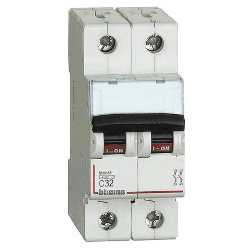 Interruttore Magnetotermico Bticino 2p 32a 4,5ka Tipo C 2 Moduli Fa82c32 Interruttore Magnetotermico Bticino 2p 32a 4,5ka Tipo C 2 Moduli Fa82c32