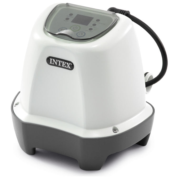 Intex 26662 Krystal Clear Generatore Salino di Cloro per Piscine fino a 8327 L produzione 2 g-h autopulizia 10 ore colore Bianco