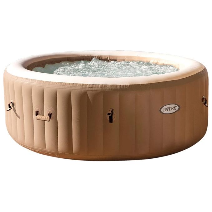 Intex 28426EX PureSpa Vasca Idromassaggio Gonfiabile 4 Posti 120 Getti 795 L Riscaldatore 2200 W 196x71 cm colore Beige Intex 28426EX PureSpa Vasca Idromassaggio Gonfiabile 4 Posti 120 Getti 795 L Riscaldatore 2200 W 196x71 cm colore Beige