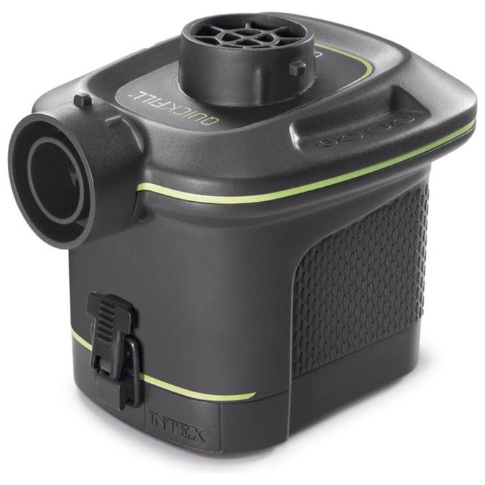 Intex 66638E QuickFill Pompa a Batterie per Gonfiabili 420 l-min 3 Ugelli Inclusi colore Nero