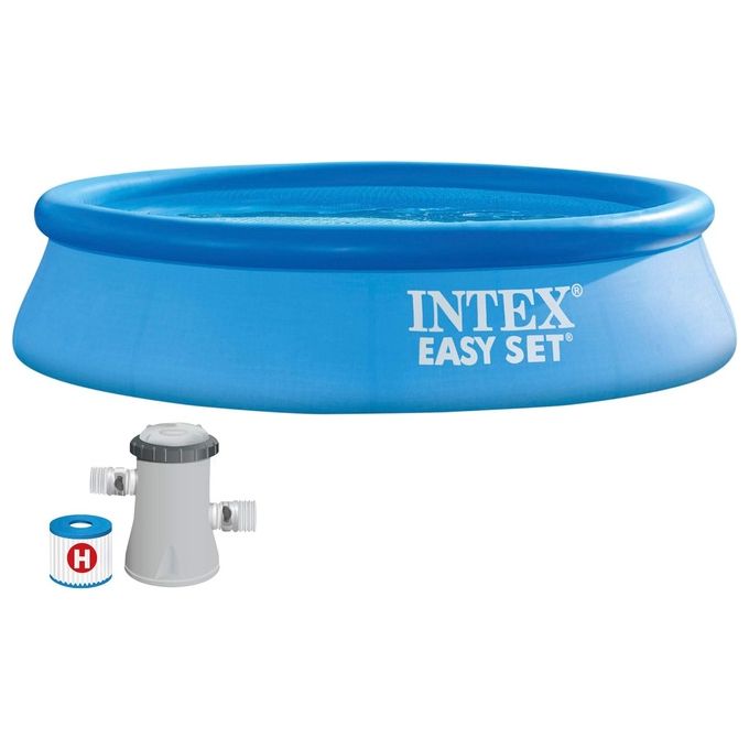 Intex Piscina Gonfiabile Easy Set 3077 l Depuratore Piscina Rotonda 305 x 61 cm Con Pompa Filtro