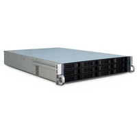 IPC 2U-2412 Supporto Nero, Argento, Chassis server rack