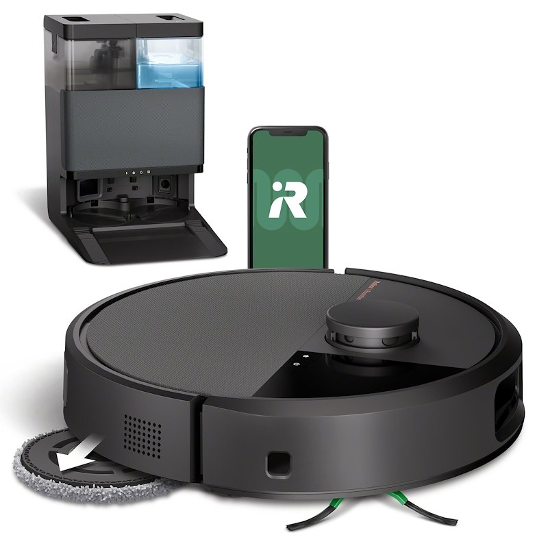 iRobot Robot Aspirapolvere Roomba Plus 505/ 506 combo + Autowash Nero