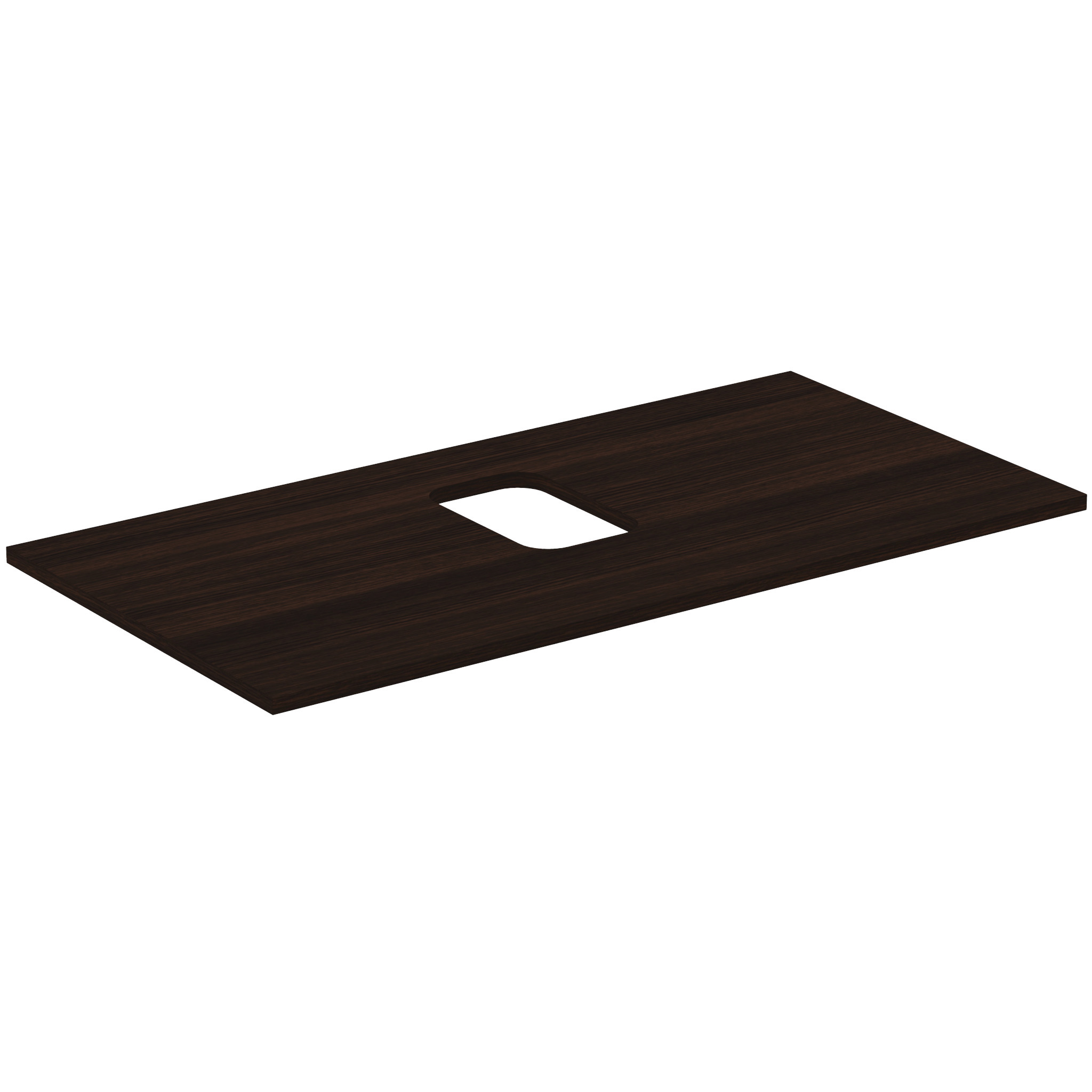 Is Wt-platte I.life B Con Scollo Centrale Per 1 Ciotola 1002x507x18mm Coffee Oak