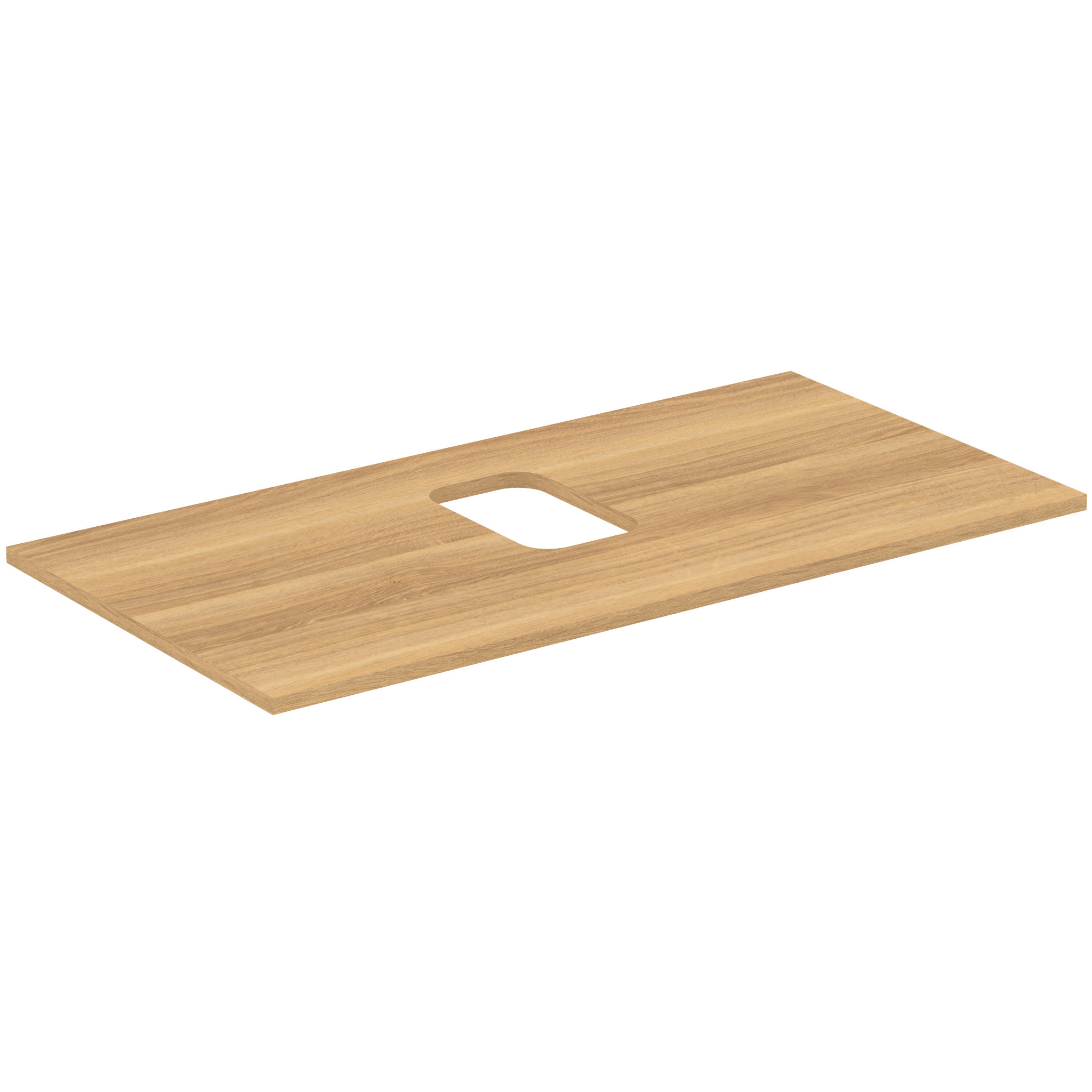 Is Wt-platte I.life B Scollo Centrale Per 1 Ciotola 1002x507x18mm Rovere Naturale