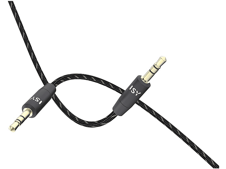 ISY IAU-1001 Cavo jack da 3,5 mm, maschio-maschio, Placcato in oro. lunghezza 75cm