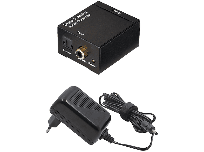 ISY IAU-1005 Cavo audio converter 2 ingressi digitali (ottico Toslink e coassiale) per TV, lettore DVD, console di gioco, computer, ecc.