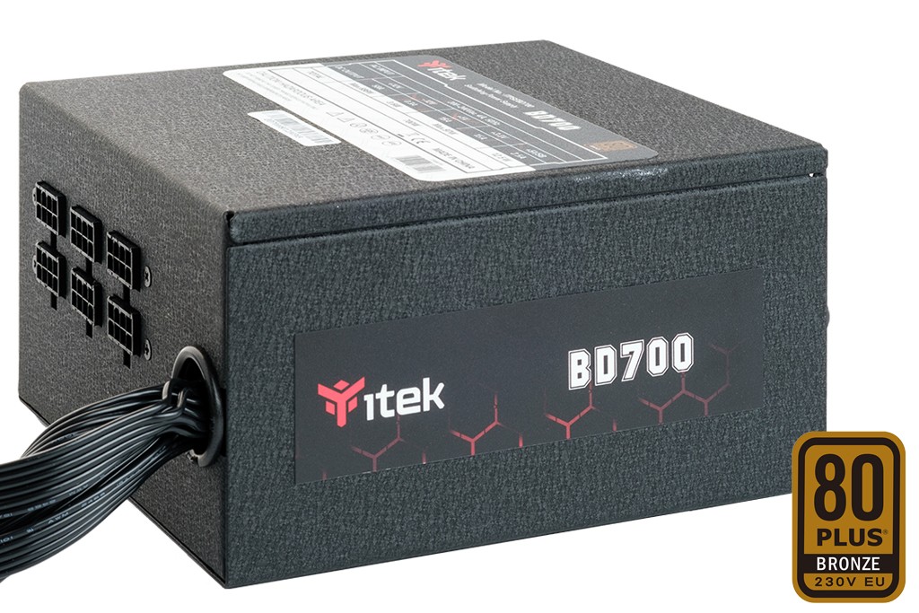 Itek Alimentatore Bd700 - 700W 80Plus Bronze Pfc Attivo Ventola Hdb 12Cm Dc To Dc Semi Modulare